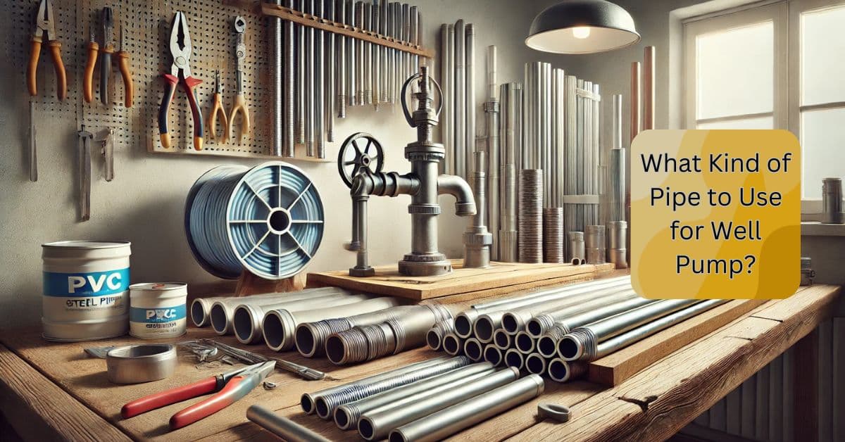 What Kind of Pipe to Use for Well Pump?