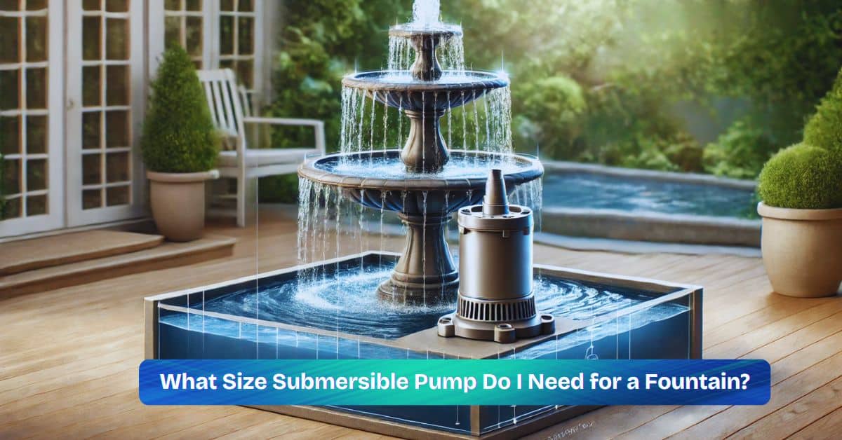 What Size Submersible Pump Do I Need for a Fountain?